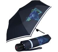 Knirps Kinder-Taschenschirm 4Kids Goal Reflective mit Reflexborte - Blue