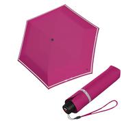 Knirps Kinder-Taschenschirm Rookie Reflective mit Reflexborte - Flamingo
