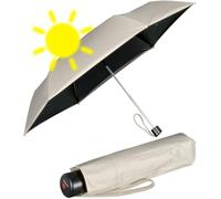 Knirps Leichter Mini Sonnen-Regenschirm C.058 Manual mit UV- und Hitzeschutz - beige-Black
