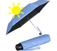 Knirps Leichter Mini Sonnen-Regenschirm C.058 Manual mit UV- und Hitzeschutz - Blue-Black