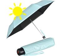 Knirps Leichter Mini Sonnen-Regenschirm C.058 Manual mit UV- und Hitzeschutz - Ice-Black