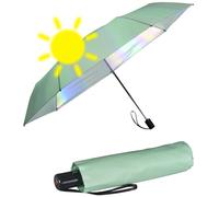 Knirps Mini Slim Duomatic UV-Schutz mit irisierender Beschichtung - Mint