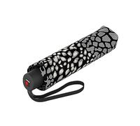 Knirps Regenschirm I.050 Medium Manual animal stone mit Schirmtasche I kleiner Regenschirm für unterwegs I windstabiler & leichter Handöffner Taschenschirm I Mini Schirm