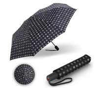 Knirps Regenschirm I.200 Medium Duomatic in Pinta Classic mit Schirmtasche I kleiner Taschenschirm mit Drucktaste I Regenschirm automatisch & kompakt I Taschenregenschirm leicht & sturmfest