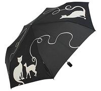 Knirps Regenschirm Slim Duomatic - klein und leicht mit Auf-Zu Automatik - Kitty