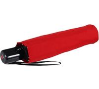 Knirps Regenschirm Slim Duomatic - klein und leicht mit Auf-Zu Automatik - red