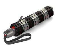 Knirps Regenschirm T.200 Medium Duomatic Taschenschirm (Check Black & White)