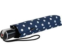 Knirps Regenschirm Taschenschirm Large Duomatic Polka Dots - Navy-White