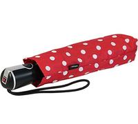 Knirps Regenschirm Taschenschirm Large Duomatic Polka Dots - red-white