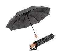Knirps Regenschirm Timber Fashion Duomatic Charleston schwarz