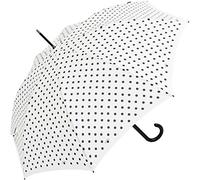 Knirps Stockschirm Damen Automatik polka dots - white-black