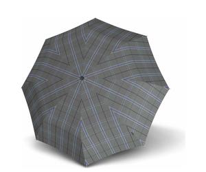Knirps T.200 M Duomatic - Taschenschirm Regenschirm (check grey)