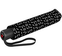 Knirps Taschenschirm A.200 Medium Duomatic - Kompakt und sturmfest - Windkanal getestet - 2Dance - black