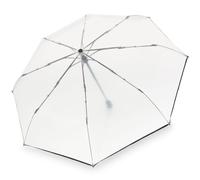 Knirps Taschenschirm A.200 Medium Duomatic - Kompakt und sturmfest - Windkanal getestet - Transparent