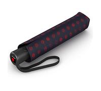 Knirps Taschenschirm A.200 Medium Duomatic Pinta Sailor, Unisex, Schwarz/Rot, Einheitsgröße