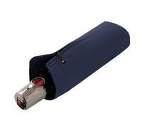 Knirps Taschenschirm T.100 Small Duomatic in Navy mit Schutzhülle I Kleiner Regenschirm mit Duomatic-Funktion I Auf-Zu-Automatik I Taschenregenschirm mit Drucktaste I Regenschirm automatisch