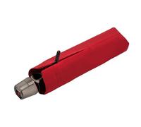 Knirps Taschenschirm T.200 Medium Duomatic in Rot mit Schutzhülle I Regenschirm mit Duomatic-Funktion I Auf-Zu-Automatik I Taschenregenschirm mit Drucktaste I Regenschirm automatisch