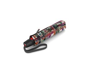 Knirps - Taschenschirm T.201 Medium Duomatic Ribbon beige/rot