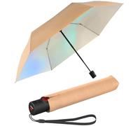 Knirps Taschenschirm U.200 Ultra Light Duomatic mit UV- und Hitzeschutz mit irisierender Beschichtung - peach