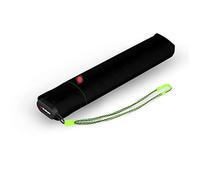 Knirps Taschenschirm Ultra US.050 Slim Manual - Ultra leicht und flach - Sturmfest - Windproof - 21 cm - Neon Black