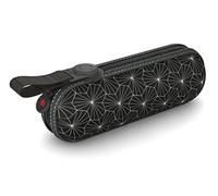 Knirps Taschenschirm X1 Design Kleinster Regenschirm Leicht und kompakt -Sturmfest Black 94 cm