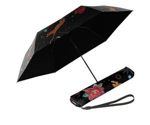 Knirps US.050 Ultraleichter manueller Regenschirm im Taschenformat in Guardian Black Heatshield - 113,4 g tragbarer Reiseschirm mit 88,9 cm schnell trocknendem Baldachin, winddicht bis 180 km/h