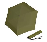 Knirps US.050 Ultraleichter, schlanker, manueller Regenschirm zum Öffnen, Schließen, winddicht, Reise-Regenschirm, 90 cm Durchmesser, mit Tragetasche, Kardamom