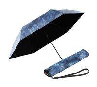 Knirps US.050 Ultraleichter, schlanker, manueller Regenschirm zum Öffnen, Schließen, winddicht, Reise-Regenschirm, 90 cm Durchmesser, mit Tragetasche, Paisley mit schwarzer Beschichtung