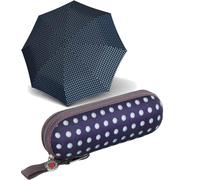 Knirps X1 Navy Dot Superthin, Navy Dot Superthin, one size, Klassisch