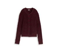 Tom Tailor - Loose Fit Bou ardigan preppy plum melange - Gr. - XXXL