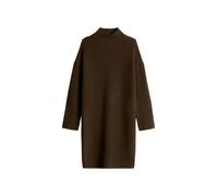 Strickkleid MARC O'POLO "aus weichem Schurwolle-Mix", Damen, Gr. S, Normalgrößen, braun (burnt coffee), Obermaterial: 80% Wolle (Schafwolle), 20% Polyamid, unifarben, loose fit knielang, Bündchen, Kle