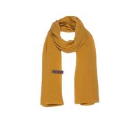 Knit Facory - Liv Schal - Fein Gewebter Damen Schal - Luftiger Musselinschal - Für Frühling und Sommer - 100% Bio-Baumwolle - Ocker
