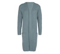 KNIT FACTORY - Alex Lange Strickjacke - Offenen Cardigan - Aus Wolle - Angenehm weich - Stone Green - 36/38