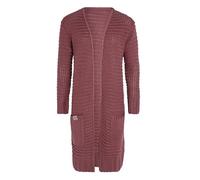 KNIT FACTORY - Alex Lange Strickjacke - Offenen Cardigan - Aus Wolle - Angenehm weich - Stone Red - 40/42