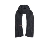 KNIT FACTORY - Alex Schal - Lange Strickschal - Mit grobmaschige Strickmuster - Aus Wolle - Für Damen und Herren - Anthrazit - 200 x 45 cm