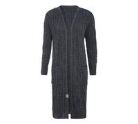 KNIT FACTORY - Bobby Lange Strickjacke - Anthrazit - 36/38