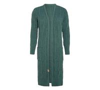 KNIT FACTORY - Bobby Lange Strickjacke | Damen Strickjacke - Cardigan Damen - Lange Strickjacke aus wolle - Grobstrickjacke für Damen - Wadenhöhe