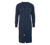KNIT FACTORY - Bobby Lange Strickjacke | Damen Strickjacke - Cardigan Damen - Lange Strickjacke aus wolle - Grobstrickjacke für Damen - Wadenhöhe