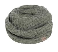 KNIT FACTORY - Bobby Loop Schal - Grob Gestrickter Schlauchschal - Für Damen und Herren - Strickschal mit Wolle - Hochwertige Qualität - Urban Green