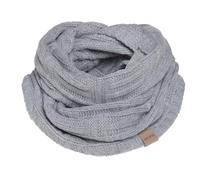 KNIT FACTORY - Bobby Loop Schal - Grob Gestrickter Schlauchschal - Für Damen und Herren - Strickschal mit Wolle - Hochwertige Qualität - Grau