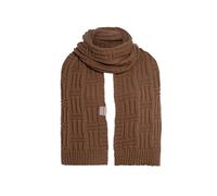 KNIT FACTORY - Bobby Schal - Grob Gestrickter Schal - Für Damen und Herren - Winter Strickschal mit Wolle - Hochwertige Qualität - Tobacco