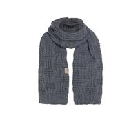 KNIT FACTORY - Bobby Schal - Grob Gestrickter Schal - Für Damen und Herren - Winter Strickschal mit Wolle - Hochwertige Qualität - Anthrazit