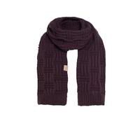 KNIT FACTORY - Bobby Schal - Grob Gestrickter Schal - Für Damen und Herren - Winter Strickschal mit Wolle - Hochwertige Qualität - Aubergine