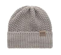 KNIT FACTORY - Carry Mütze - Strickmütze für Damen und Herren - Beanie - Wintermütze mit Wolle - Robusten Look - Hochwertige Qualität - Iced Clay