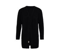 Knit Factory - Carry Strickjacke - Mittellange Damen Strickjacke - Cardigan mit Wolle - Hochwertige Qualität - Schwarz - 40/42