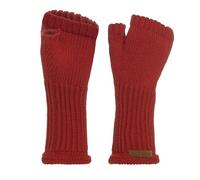 KNIT FACTORY - Cleo Handstulpen - Fingerlose Handschuhe - Gestrickte Handschuhe für Winter - Damen Handstulpen aus Wolle - Hochwertige Qualität - Baked Apple
