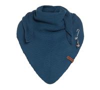 KNIT FACTORY - Coco Dreiecksschal - 190x85 cm | Damen Strickschal mit Wolle - Halstuch für den Herbst und Winter - Winterschal - Dreieckstuch - Grob grestrickter Schal