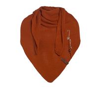 KNIT FACTORY - Coco Dreiecksschal - 190x85 cm | Damen Strickschal mit Wolle - Halstuch für den Herbst und Winter - Winterschal - Dreieckstuch - Grob grestrickter Schal