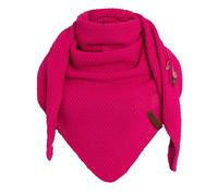KNIT FACTORY - Coco Dreiecksschal - 190x85 cm | Damen Strickschal mit Wolle - Halstuch für den Herbst und Winter - Winterschal - Dreieckstuch - Grob grestrickter Schal