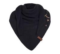KNIT FACTORY - Coco Dreiecksschal - 190x85 cm | Damen Strickschal mit Wolle - Halstuch für den Herbst und Winter - Winterschal - Dreieckstuch - Grob grestrickter Schal